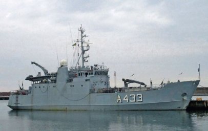 Яхта ВМФ Эстонии участвует в открытии порта Силламяэ