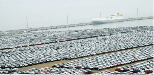 Силламяэский порт - как огромная парковка