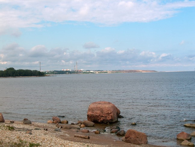 Мол в Нарвском заливе